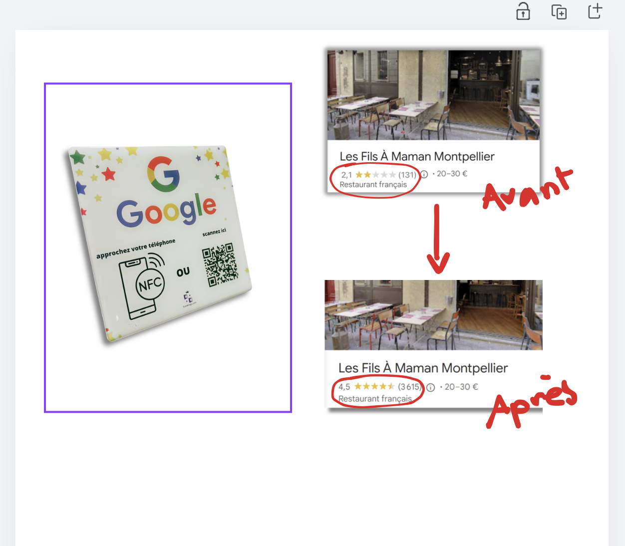 ScanKings before/after Google rating comparison